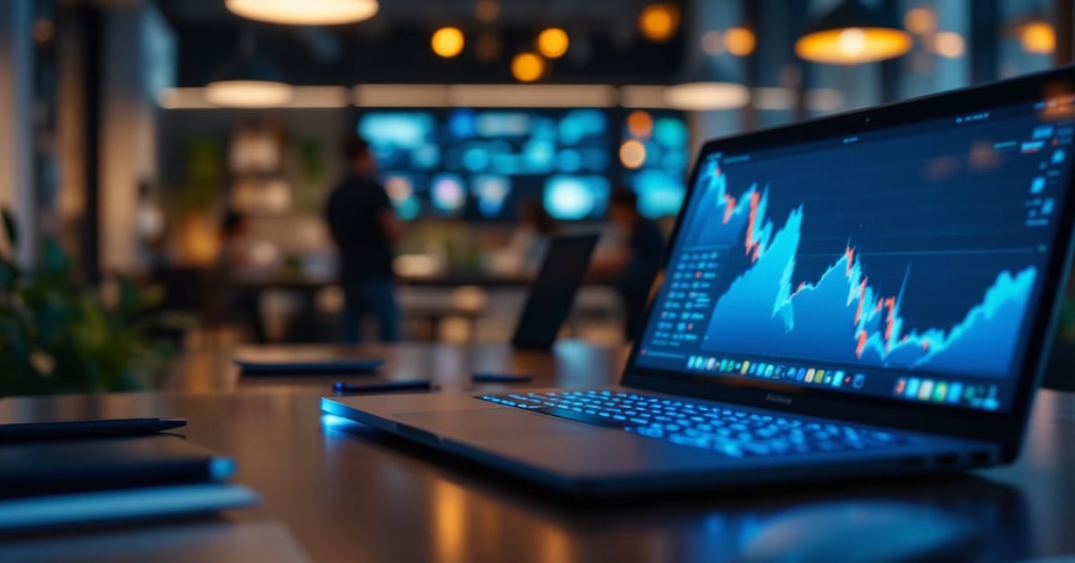 Outils digitaux sur un bureau moderne : smartphone, tablette et ordinateur pour la productivité en 2024